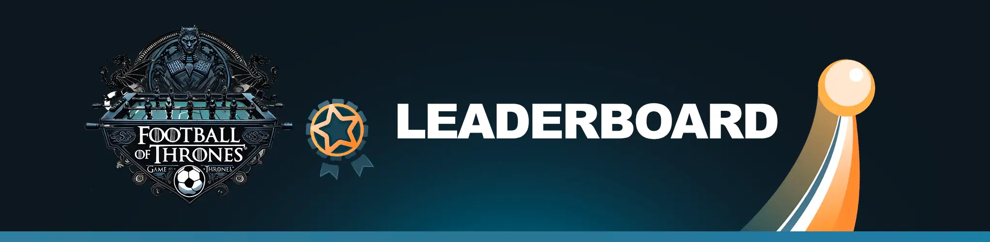 Banner Football of Thrones leaderboard